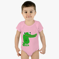 UGoArt™ Alligator Cute Baby Child Infant Kid Newborn Rib Short Sleeve Onesie Romper Bodysuit Jumpsuit Boy Girl Unisex