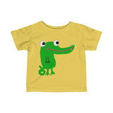 UGoArt™ Alligator Cute Baby Child Infant Kid Newborn Toddler Fine Jersey Tee T-Shirt Boy Girl Unisex