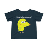 UGoArt Bird v2 Born to be Adorable! Cute Baby Child Infant Kid Newborn Toddler Fine Jersey Tee T-Shirt Boy Girl Unisex