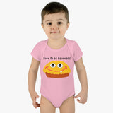 UGoArt™ Pie Born to be Adorable! Cute Baby Child Infant Kid Newborn Rib Short Sleeve Onesie Romper Bodysuit Jumpsuit Boy Girl Unisex