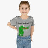 UGoArt™ Alligator Born to be Adorable! Baby Child Infant Kid Newborn Short Sleeve Onesie Romper Bodysuit Jumpsuit Boy Girl Unisex