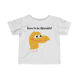 UGoArt Bird v1 Born to be Adorable! Cute Baby Child Infant Kid Newborn Toddler Fine Jersey Tee T-Shirt Boy Girl Unisex
